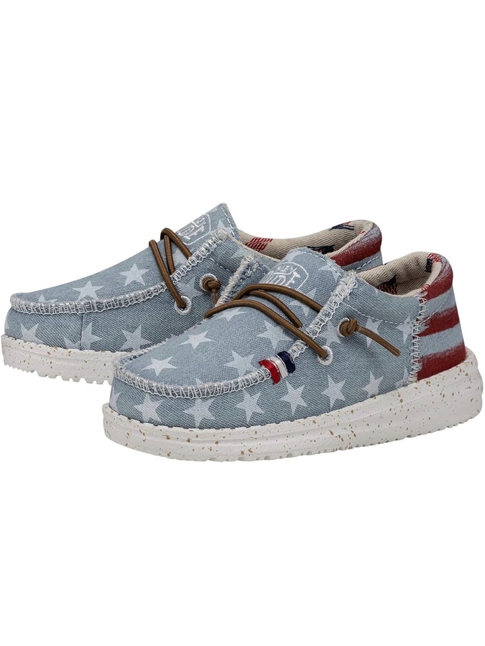Hey Dude Wally’s Youth Size 2 - Americana Print